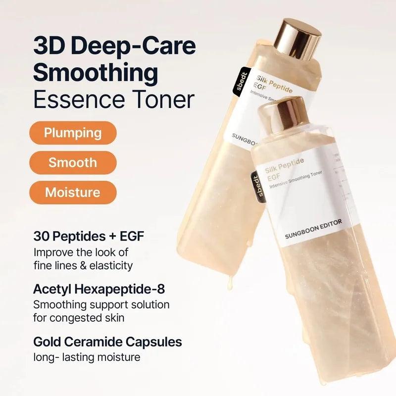 Sungboon EGF Tox Toner Korean Skincare PDRN Volufiline NAD+ Collagen Complex Firming Anti Aging Reduce Wrinkles Fine Lines
