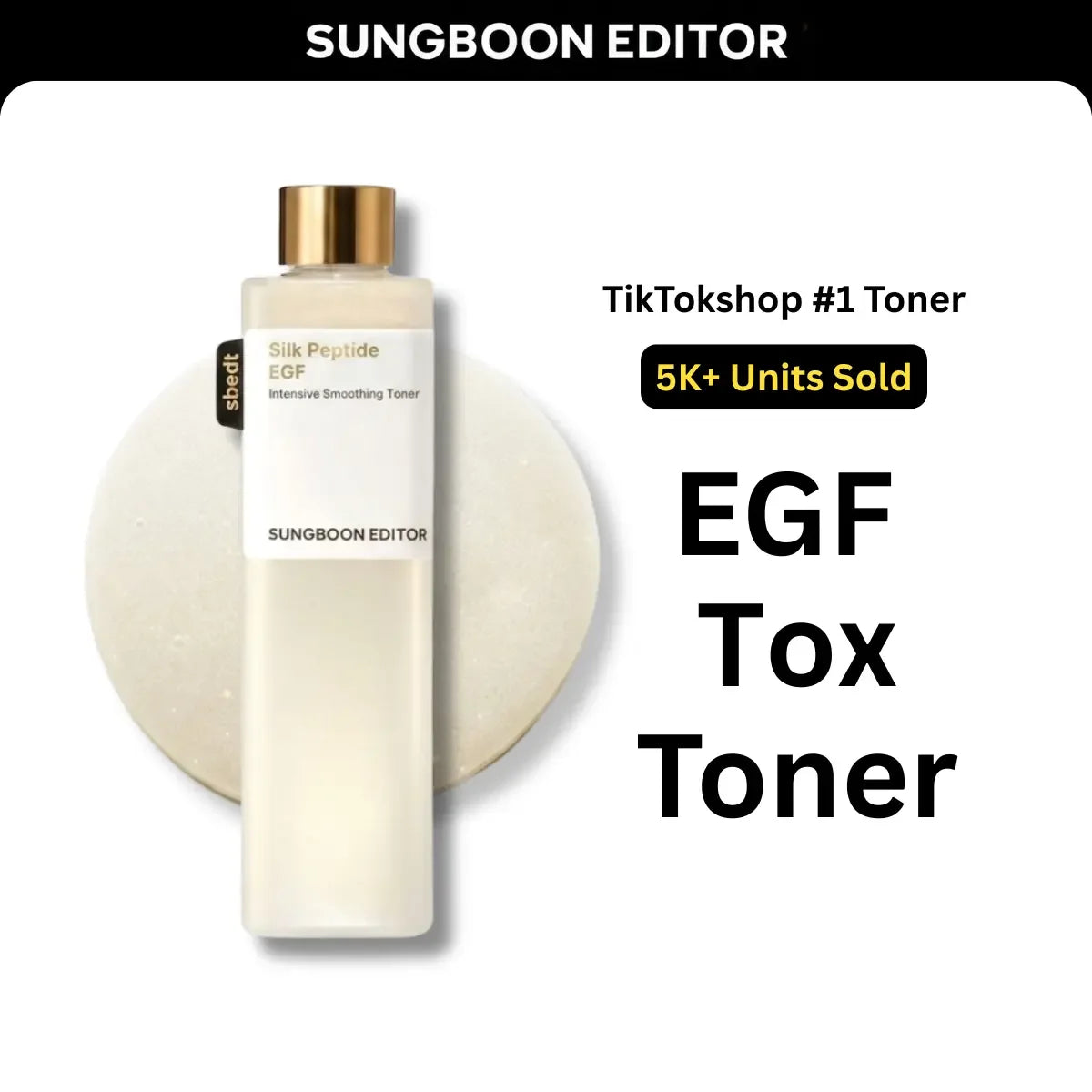Sungboon EGF Tox Toner Korean Skincare PDRN Volufiline NAD+ Collagen Complex Firming Anti Aging Reduce Wrinkles Fine Lines